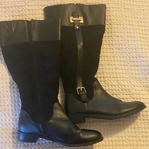 Karen Scott Black Over the Knee Boots